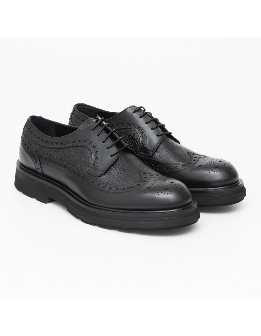 Pantofi GNV, Oxford Style, Elegant, Black - Q41102NERO