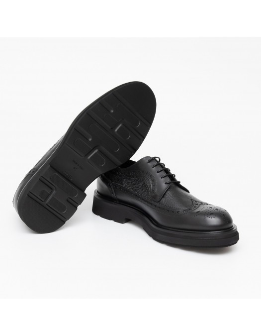 Pantofi GNV, Oxford Style, Elegant, Black - Q41102NERO