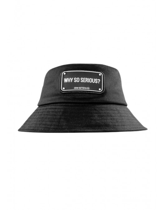 Palarie JOHN HATTER, WHY SO SERIOUS? - BLACK - BUCKET HAT - R61009