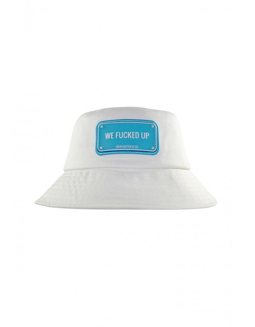 Palarie WE FUCKED UP - WHITE - BUCKET HAT - R61136