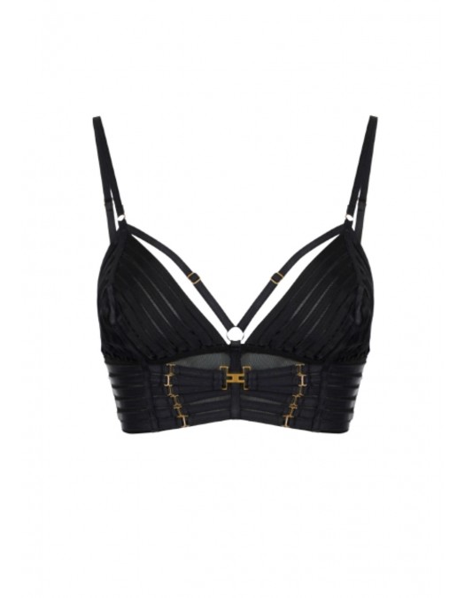 Top ELISABETTA FRANCHI, Tulle bra with elastic straps - RG00962E2110