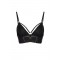 Top ELISABETTA FRANCHI, Tulle bra with elastic straps