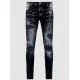 JEANS REDHOUSE, Distressed Skinny Fit, Insertii Colorate - RHWZ014