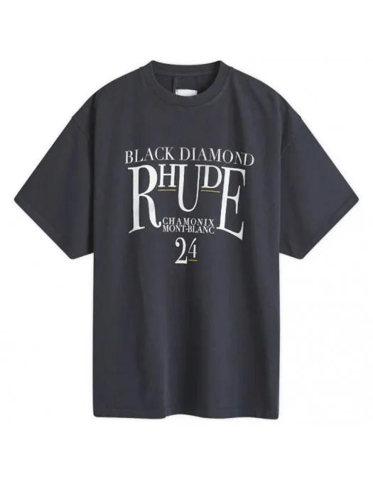 Tricou RHUDE, Black Diamond - RHPF24TT010122306 Tricou RHUDE, Black Diamond - RHPF24TT010122306
