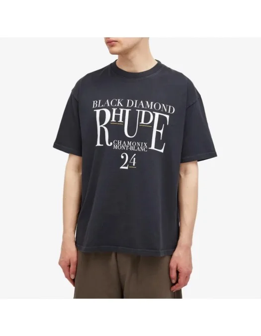 Tricou RHUDE, Black Diamond - RHPF24TT010122306 Tricou RHUDE, Black Diamond - RHPF24TT010122306