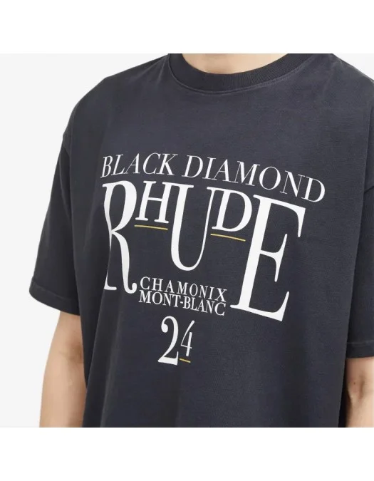 Tricou RHUDE, Black Diamond - RHPF24TT010122306 Tricou RHUDE, Black Diamond - RHPF24TT010122306