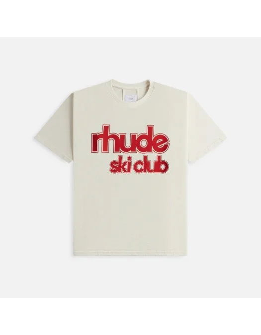 Tricou RHUDE, Ski Club, White - RHPF24TT070120241 - Capodopera12