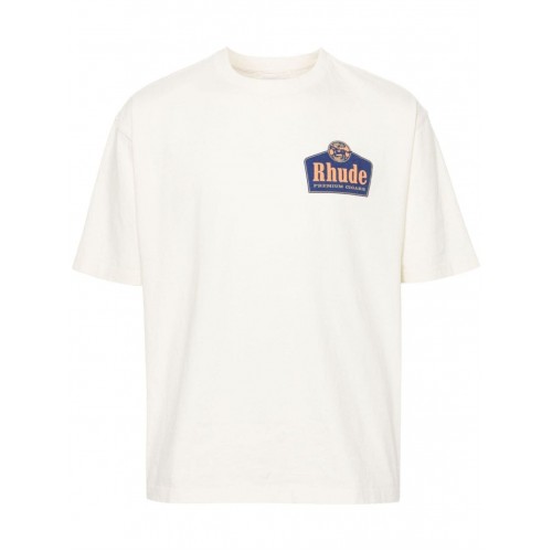Tricou Rhude, Premium Cigars Print, Alb Tricou Rhude, Premium Cigars Print, Alb