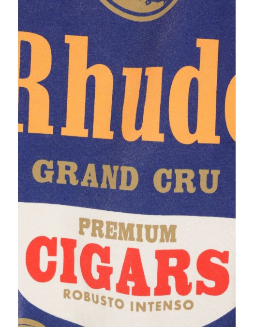 Tricou Rhude, Premium Cigars Print, Alb - RHPS24TT050126110611