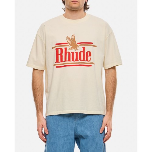 Tricou Rhude, Brand Print, Ivory Tricou Rhude, Brand Print, Ivory