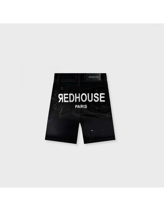 Pantaloni scurti Redhouse, Print Rosu, RHSRH08 - RHSRH08