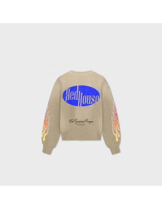 Hanorac Redhouse, Eagle Print, Oversized, Sand Beige - RHSW62 Hanorac Redhouse, Eagle Print, Oversized, Sand Beige - RHSW62