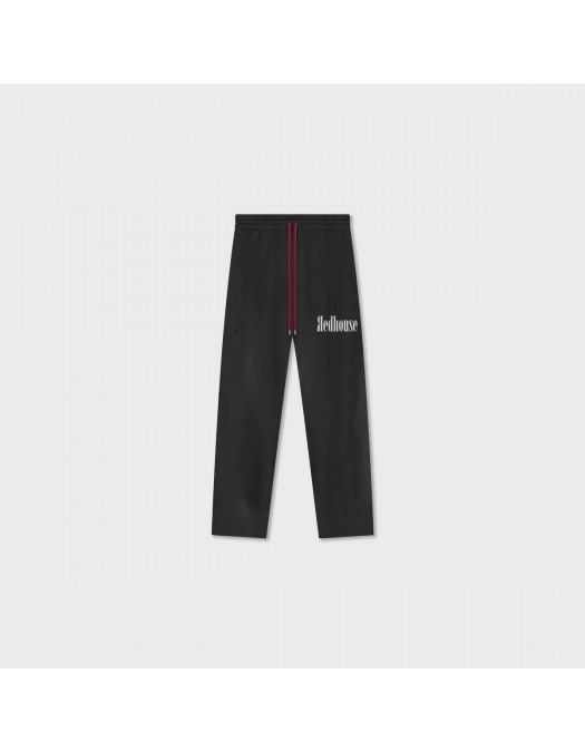 Pantaloni Redhouse, Faded Print, Red Details, Black - RHSW64