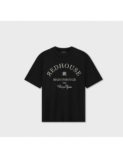 Tricou Redhouse, Logo Insert, CHAMPS ELYSEES BLACK TEE - RHTS192