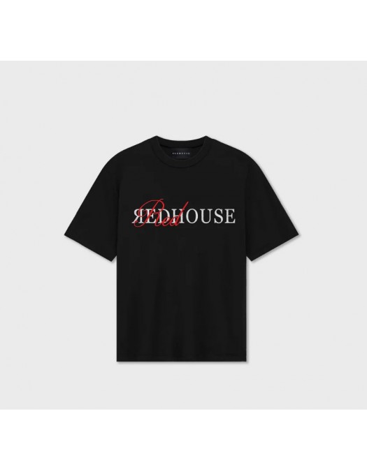 Tricou Redhouse,RED BLACK TEE, Logo Insert - RHTS194