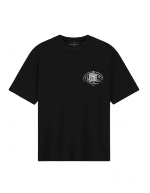 Tricou Redhouse, Arc Insert, Champs Elysees, Black - RHTS196 Tricou Redhouse, Arc Insert, Champs Elysees, Black - RHTS196