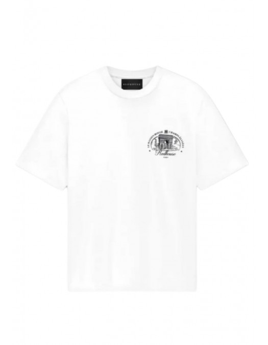 Tricou Redhouse, Arc Insert, Champs Elysees, White - RHTS197