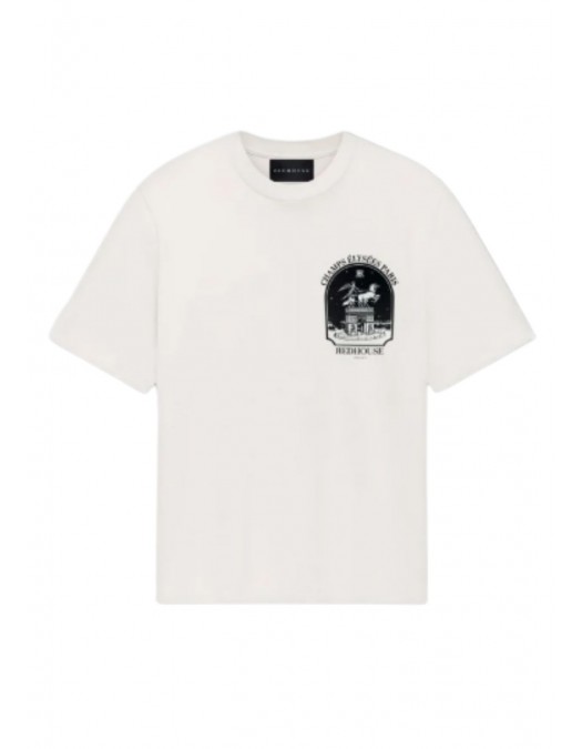 Tricou Redhouse, Pegasus Atelier Print, White - RHTS199 Tricou Redhouse, Pegasus Atelier Print, White - RHTS199