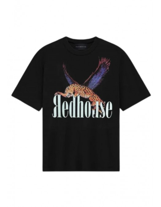 Tricou Redhouse, Flying Tiger Print, Black - RHTS200 Tricou Redhouse, Flying Tiger Print, Black - RHTS200
