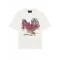 Tricou Redhouse, Eagle Atelier 307 Print, White, Regular Fit