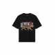 Tricou Redhouse, Leopard Print, Logo Insert, Black - RHTS214 Tricou Redhouse, Leopard Print, Logo Insert, Black - RHTS214