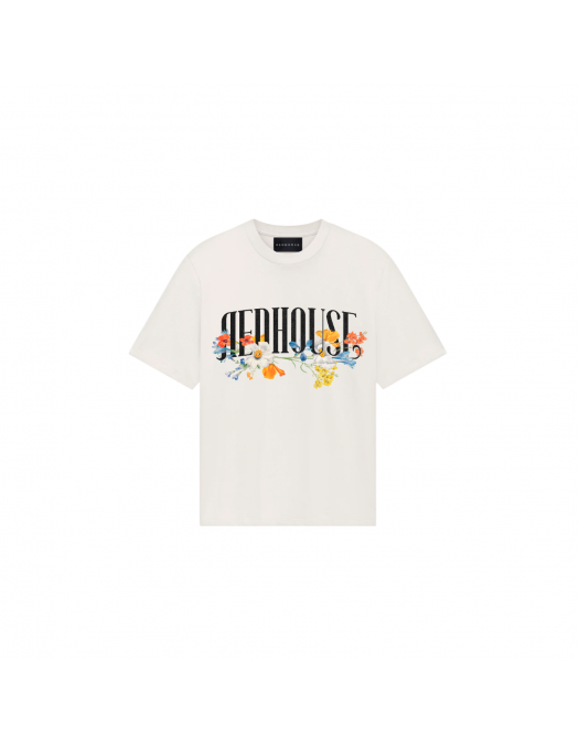 Tricou Redhouse, Floral Print, White - RHTS219 Tricou Redhouse, Floral Print, White - RHTS219