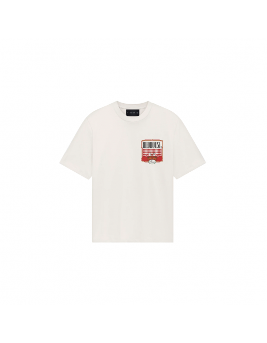 Tricou Redhouse, Red Logo, Animal Print, White - RHTS221 Tricou Redhouse, Red Logo, Animal Print, White - RHTS221