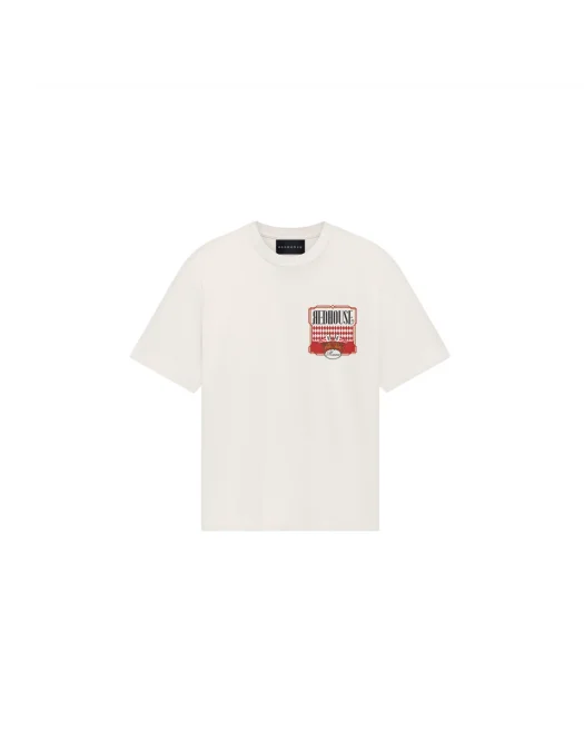 Tricou Redhouse, Red Logo, Animal Print, White - RHTS221 Tricou Redhouse, Red Logo, Animal Print, White - RHTS221