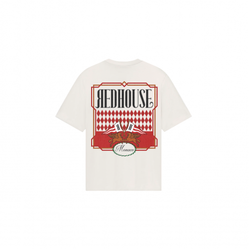 Tricou Redhouse, Red Logo, Animal Print, White, Regular Fit Tricou Redhouse, Red Logo, Animal Print, White, Regular Fit