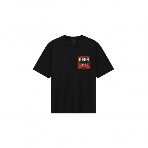 Tricou Redhouse, Red Logo, Animal Print, Black, Regular Fit Tricou Redhouse, Red Logo, Animal Print, Black, Regular Fit