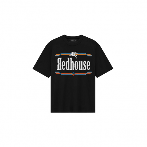 Tricou Redhouse, Pegasus Design, Black, Regular Fit Tricou Redhouse, Pegasus Design, Black, Regular Fit