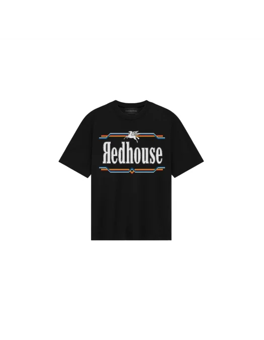 Tricou Redhouse, Pegasus Design, Black - RHTS224 Tricou Redhouse, Pegasus Design, Black - RHTS224