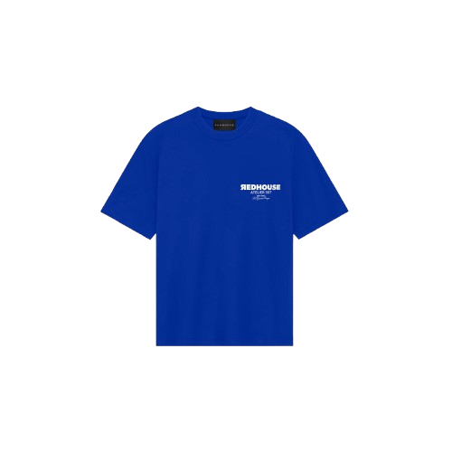 Tricou REDHOUSE, Atelier 307, Albastru, Regular Fit Tricou REDHOUSE, Atelier 307, Albastru, Regular Fit