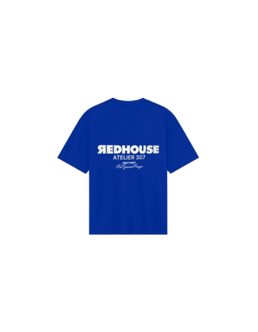Tricou REDHOUSE, Atelier 307, Albastru - RHTS231 Tricou REDHOUSE, Atelier 307, Albastru - RHTS231