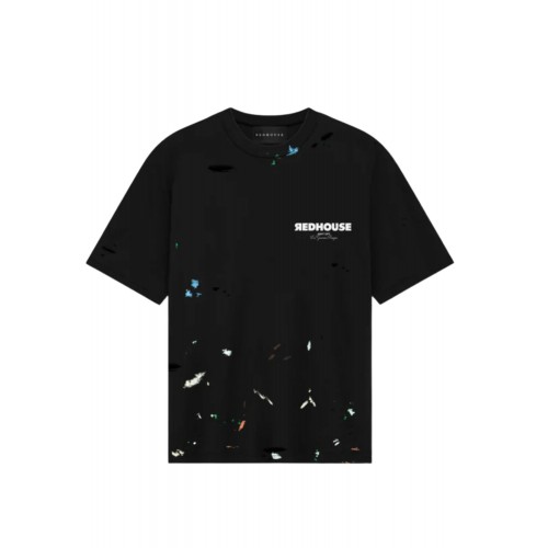 Tricou REDHOUSE,ATELIER II BLACK TEE, Oversized Fit Tricou REDHOUSE,ATELIER II BLACK TEE, Oversized Fit