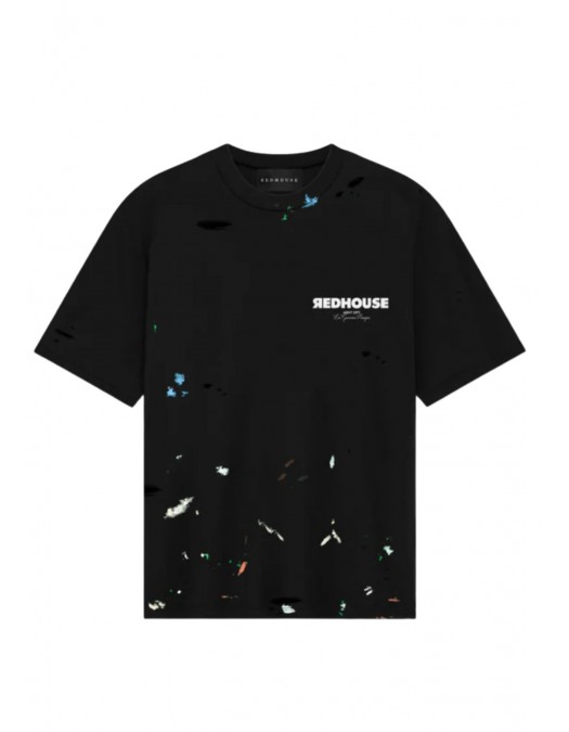 Tricou REDHOUSE,ATELIER II BLACK TEE, Oversized Fit - RHTS233 Tricou REDHOUSE,ATELIER II BLACK TEE, Oversized Fit - RHTS233