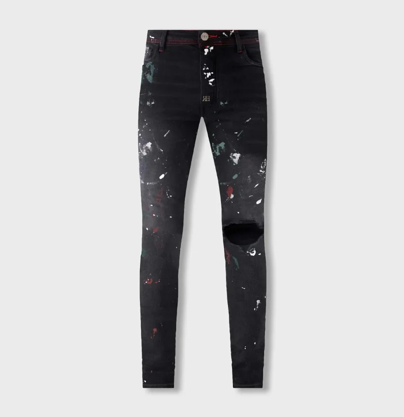 Jeans REDHOUSE Distressed Premium Italian Denim Black RHWZ47 Capodopera12