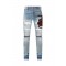 Jeans REDHOUSE, Snake Embroidery, LIGHT BLUE