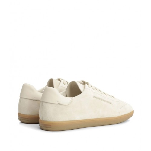 Sneakers ZEGNA, 232 Suede Sneakers In Cream Leather
