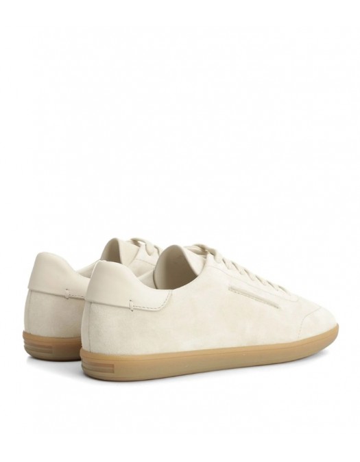 Sneakers ZEGNA, 232 Suede Sneakers In Cream Leather - RLHSPYS8218ZPANE2