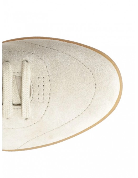 Sneakers ZEGNA, 232 Suede Sneakers In Cream Leather - RLHSPYS8218ZPANE2