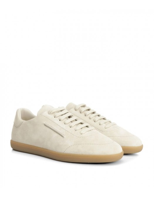 Sneakers ZEGNA, 232 Suede Sneakers In Cream Leather - RLHSPYS8218ZPANE2