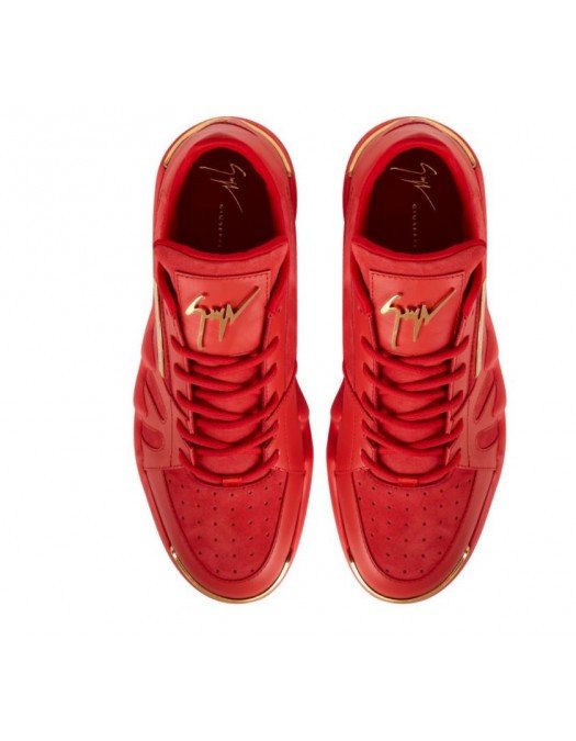 Sneakers Giuseppe Zanotti, Red suede Talon - RM10042003