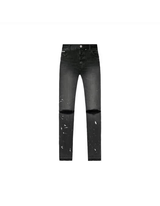 Blugi Redhouse, Strainght Denim, White Details, Faded Black - RHWD02 Blugi Redhouse, Strainght Denim, White Details, Faded Black - RHWD02