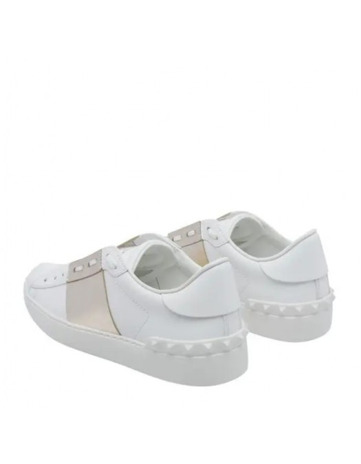 Sneakers VALENTINO GARAVANI, rockstud open sneakers - gold - S0781FLRL71
