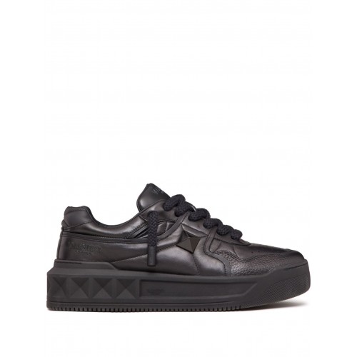 Sneakers VALENTINO, One Stud XL, Leather, Full Black Sneakers VALENTINO, One Stud XL, Leather, Full Black