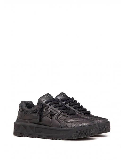 Sneakers VALENTINO, One Stud XL, Leather, Full Black - S0G37XTM0NO