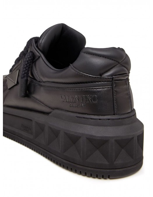 Sneakers VALENTINO, One Stud XL, Leather, Full Black - S0G37XTM0NO