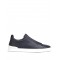 Sneakers Zegna, Low Top, Lether, Triple Stitch Navy Blue