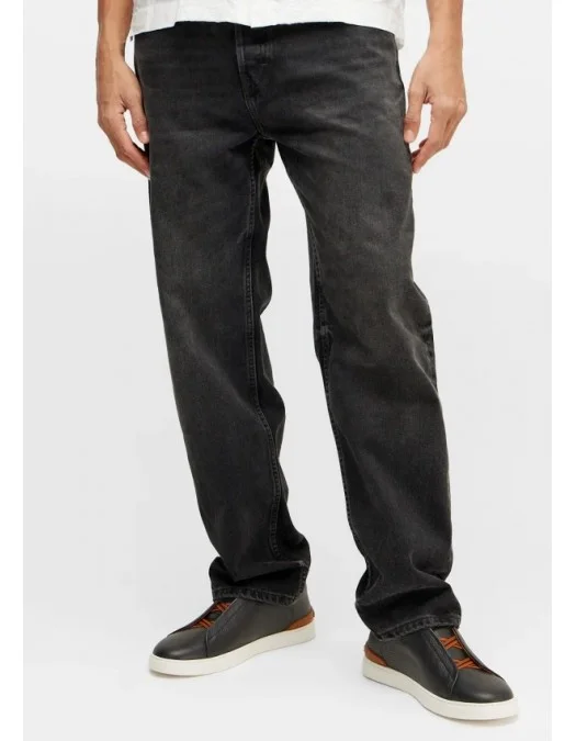 Sneakers Zegna, Triple Stitch, Low Top, Brown Details, Black - S4667ZLHCVOSNE Sneakers Zegna, Triple Stitch, Low Top, Brown Details, Black - S4667ZLHCVOSNE